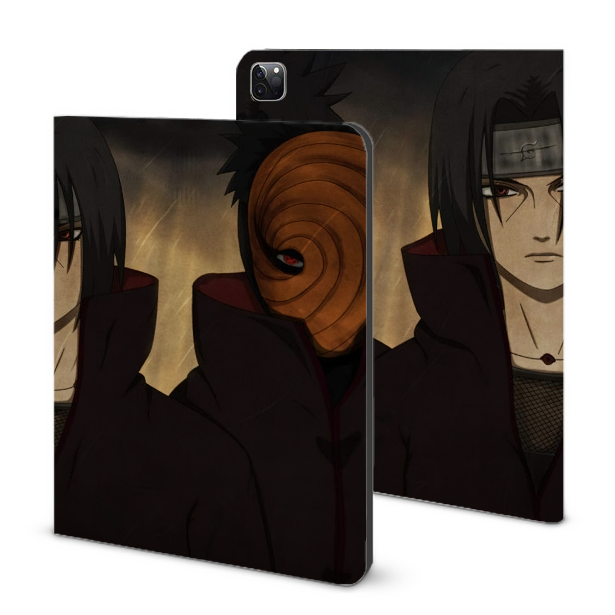（画像用） NARUTO -ナルト- NARUTO -ナルト- 疾風伝 IPad ケース ブック型 PUレザー TPU 耐衝撃 軽量 薄型 ペン収納なし 全面保護 IPad 各モデル対応